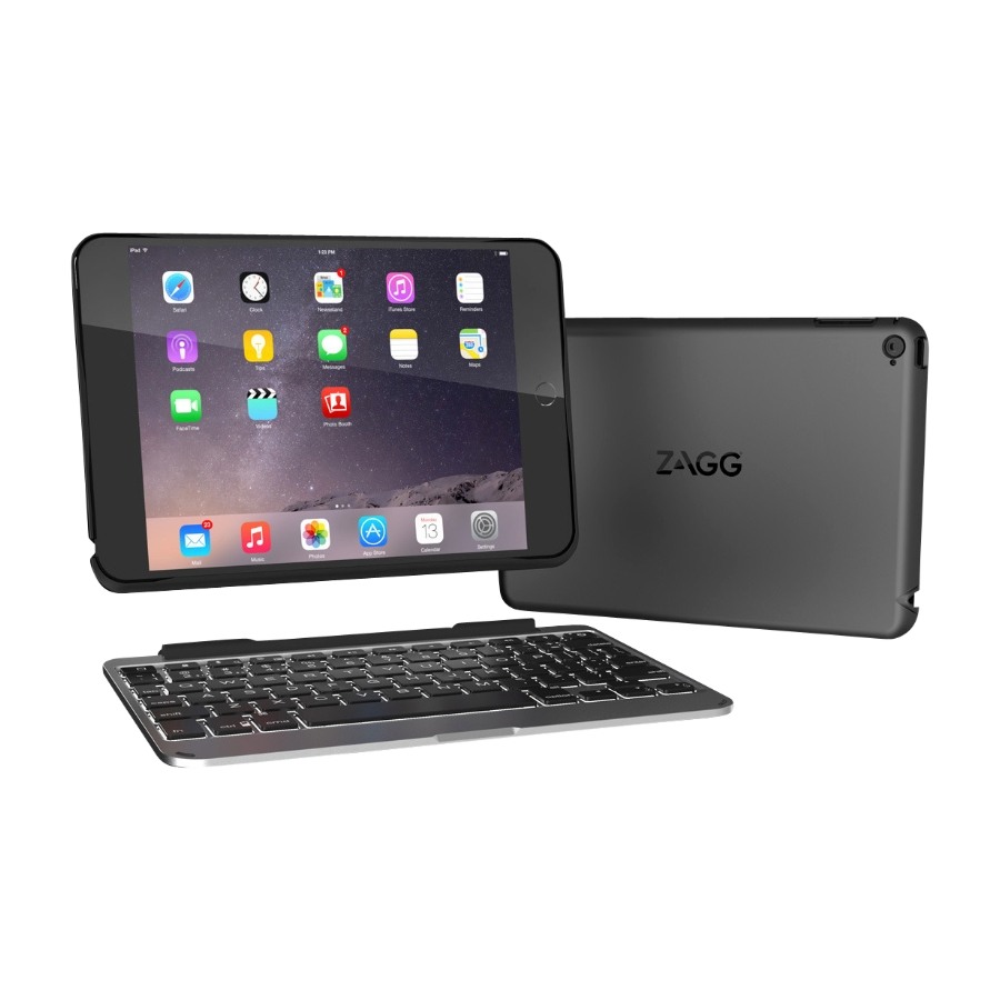 Zagg Slim Case With Keyb, iPad Mini 4 bk