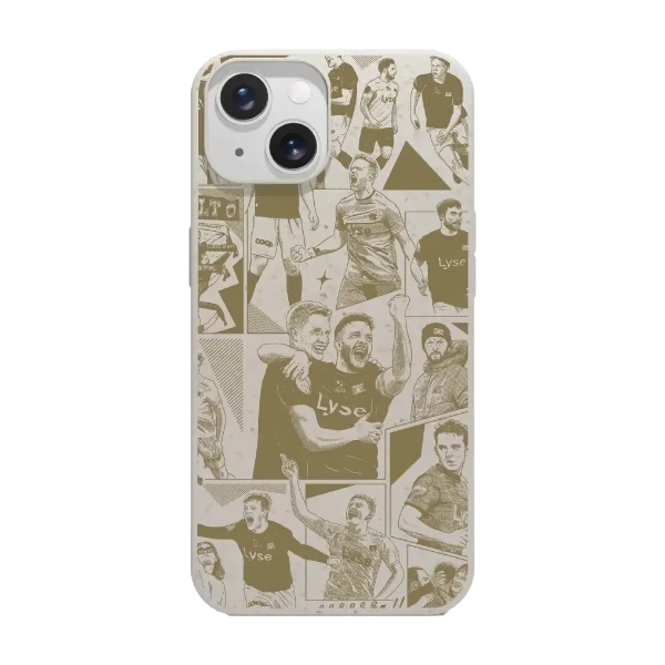 Phonecases3D iPhone 15 Viking FK kompostoituva suojakuori, valkoinen