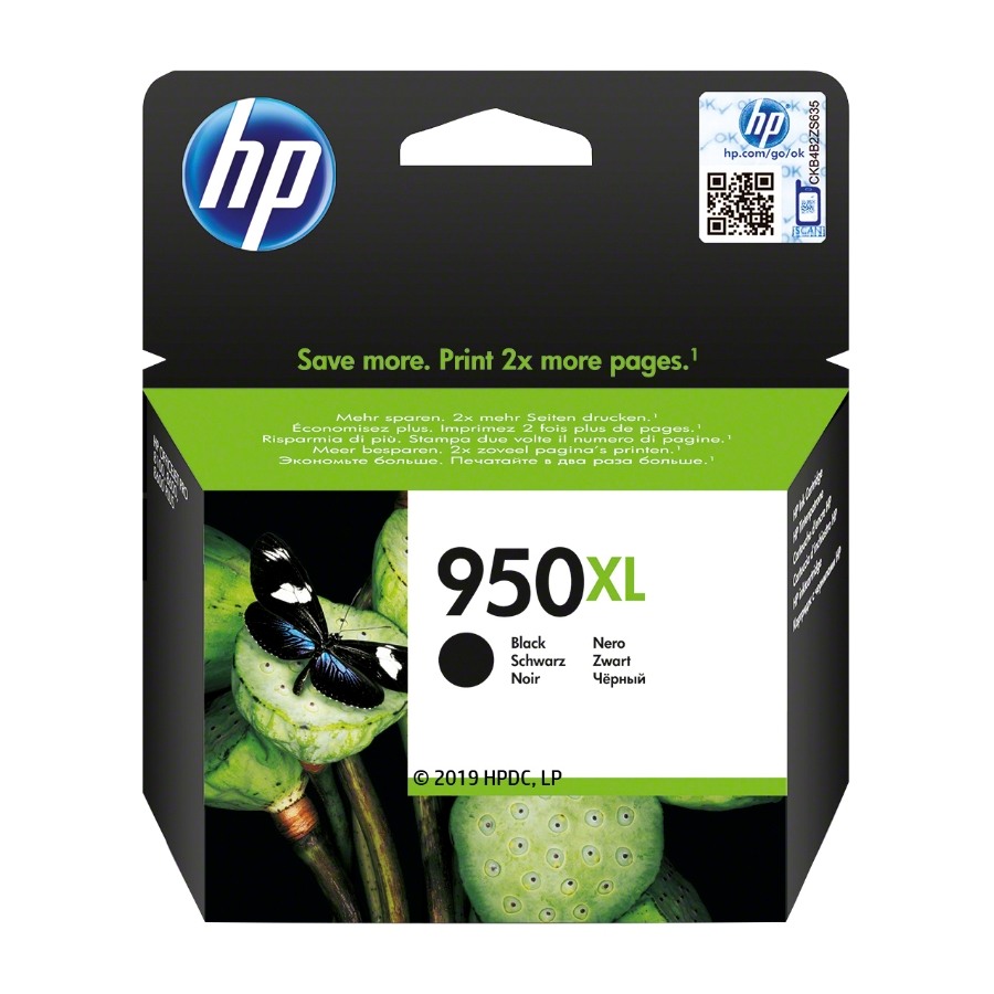 HP 950XL 1 Stykker Original Høyt (Xl) Utbytte, svart cn045ae
