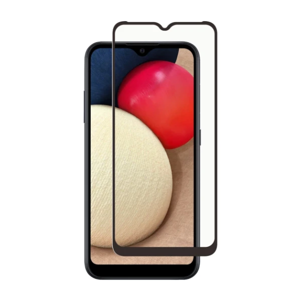 Screenor Samsung Galaxy A02s NFC New Full Cover -näytönsuoja, läpinäkyvä