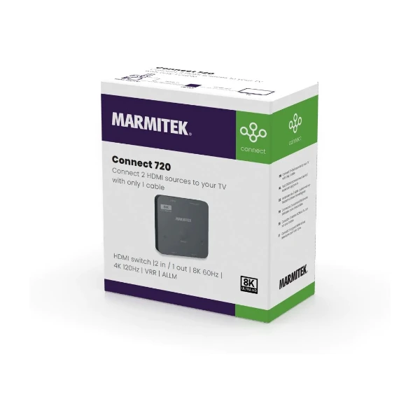 Marmitek Connect 720 HDMI switch 8K 60 hz