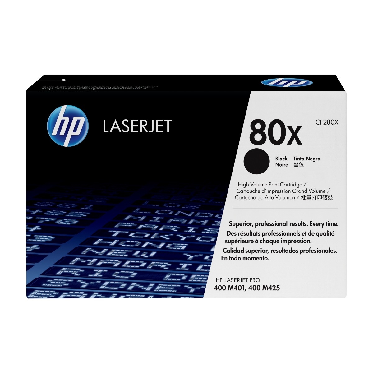 HP 80X svart Laserjet-tonerkassett med Hög Kapacitet, Original 1 stykker