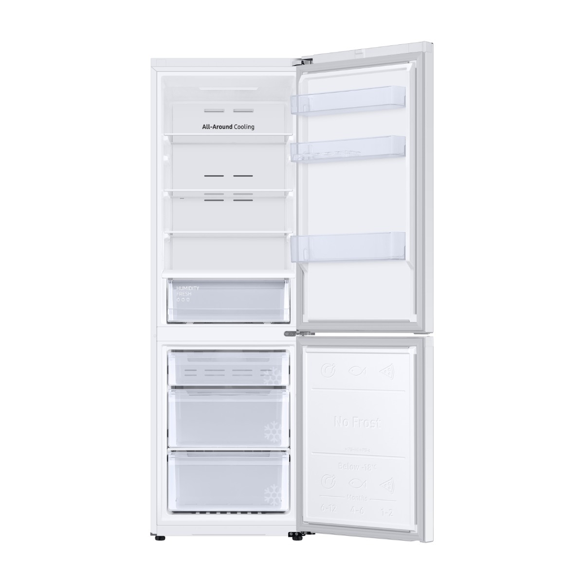 Samsung RB34C670EWW/EF kølefryseskab, Snow White billede 4