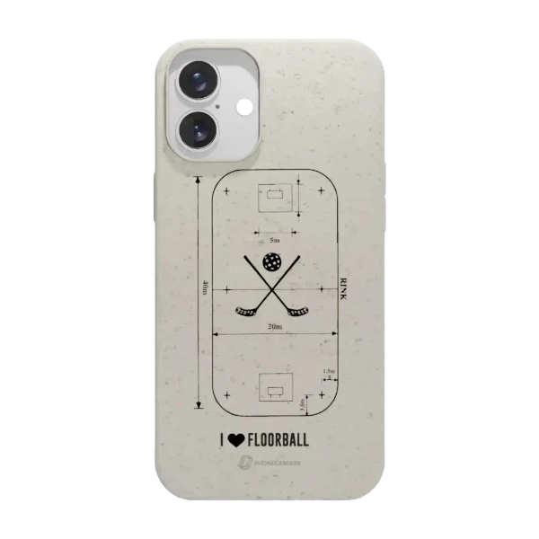Phonecases3D iPhone 16 Plus Pixbo IBK kompostoituva suojakuori, valkoinen