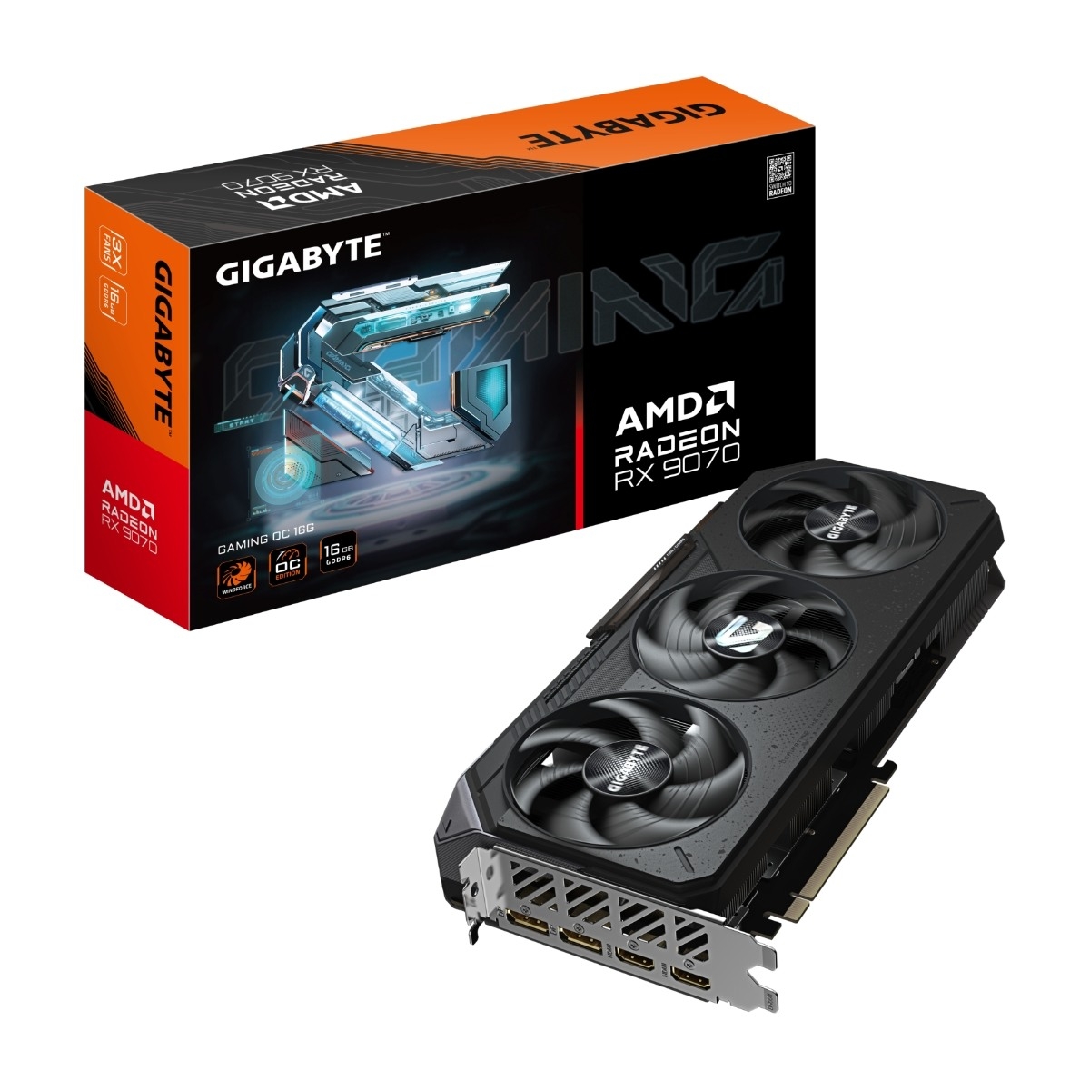 GIGABYTE Radeon RX 9070 GAMING OC 16 GB grafikkort
