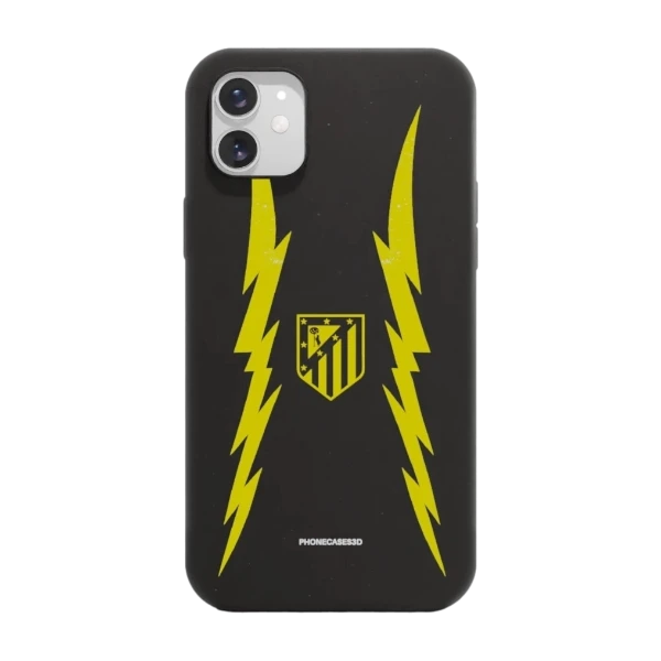 Phonecases3D iPhone 11 Atlético de Madrid kompostoituva suojakuori, musta