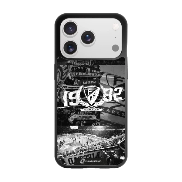 Phonecases3D iPhone 17 Pro Färjestad BK -3D suojakuori, musta