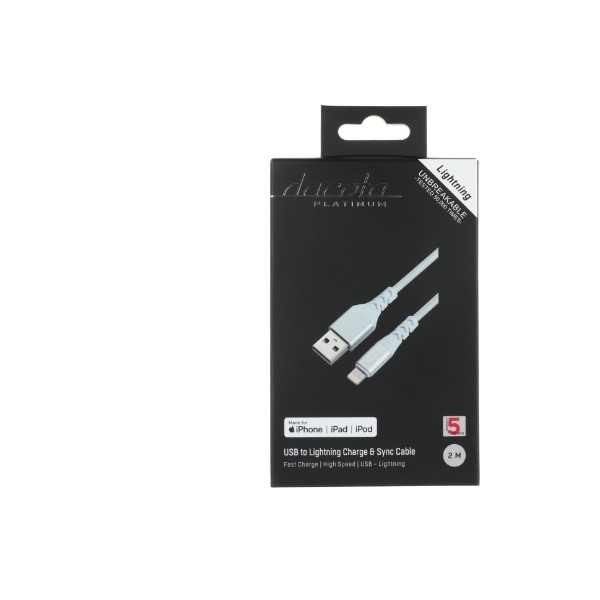 DACOTA PLATINUM USB LIGHTNING KABEL 2 M HVIT Power.no DACOTA PLATINUM USB MIKROFON Power.no
