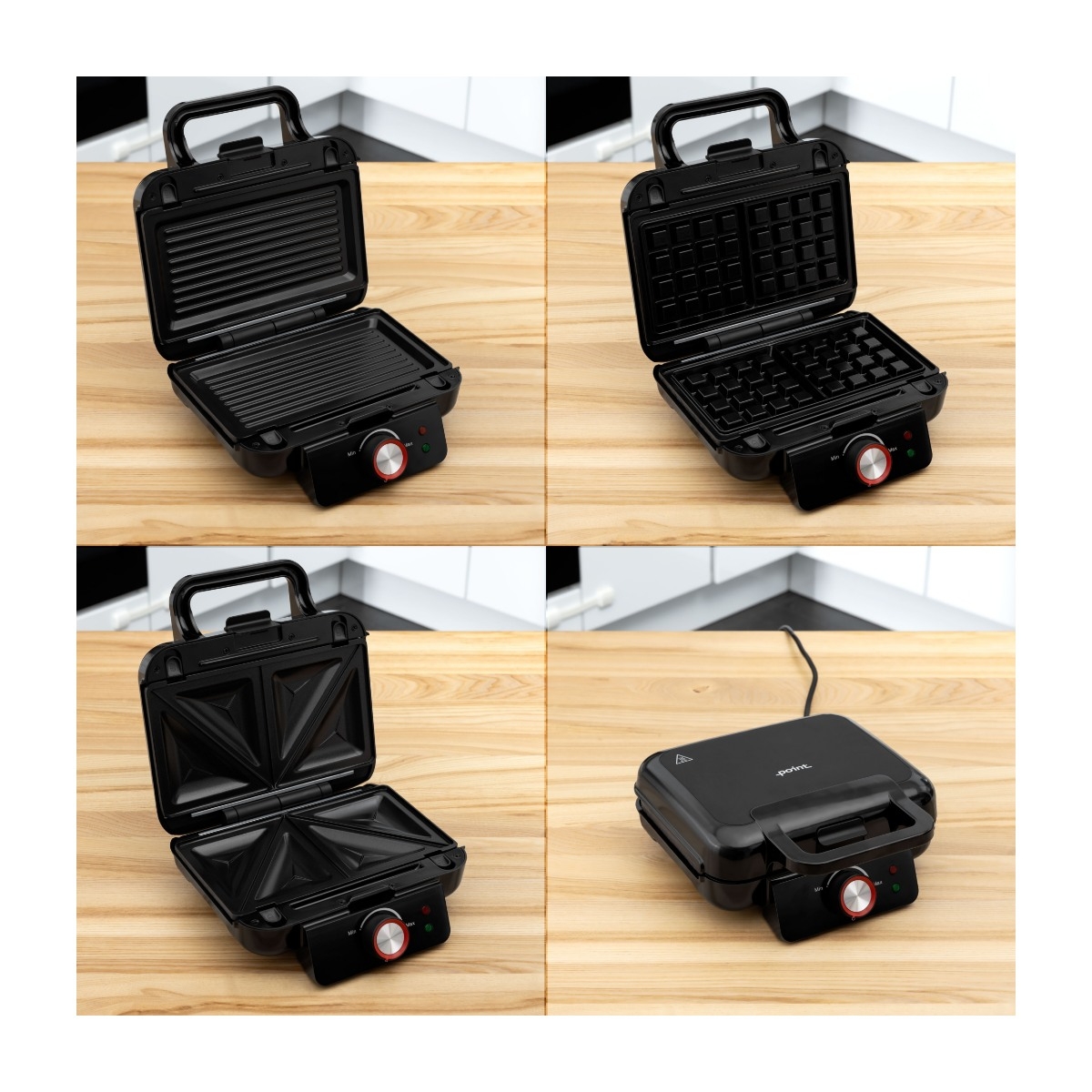 Point POSM5000 3-in-1 sandwichgrill billede 5