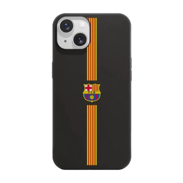 Phonecases3D iPhone 14 FC Barcelona kompostoituva suojakuori, musta