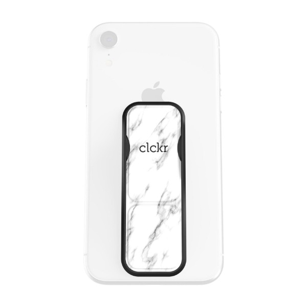 Clckr Universal Gripebåand S, hvit marmor