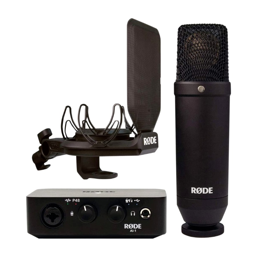 RØDE AI 1 COMPLETE STUDIO KIT STUDIOSETT Power.no RØDE NT1 A VOCAL RECORDING SOLUTION SETT Power.no