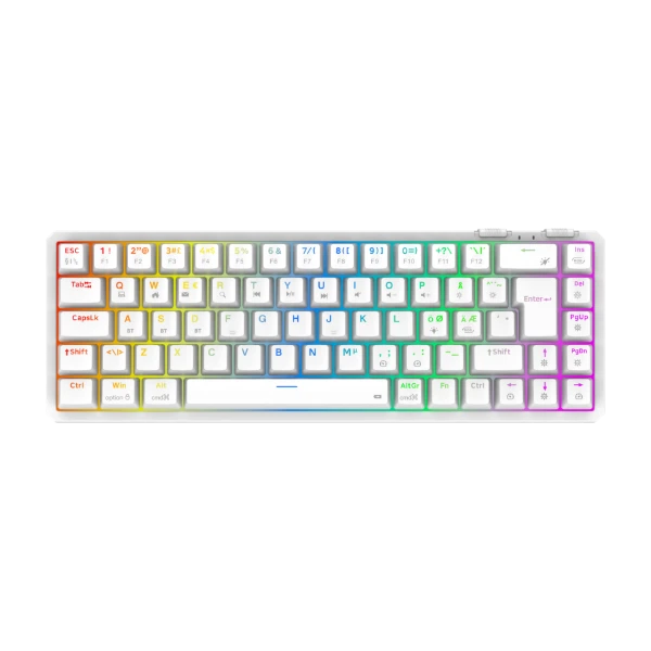 Zopic Explorer Mini Cepter Explorer Mini trådløst gaming tastatur, hvid - Punkt1.dk
