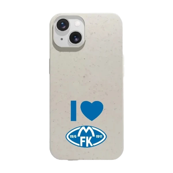 Phonecases3D iPhone 14 Molde FK kompostoituva suojakuori, valkoinen