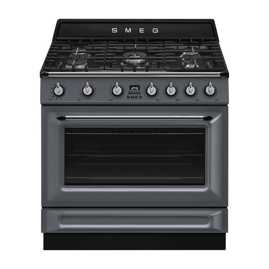 Smeg TR90GMGR komfur, skifergrå billede 3