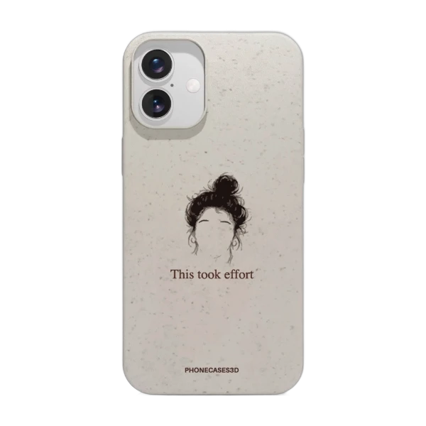 Phonecases3D iPhone 16 Plus Marit Bakkli kompostoituva suojakuori, valkoinen