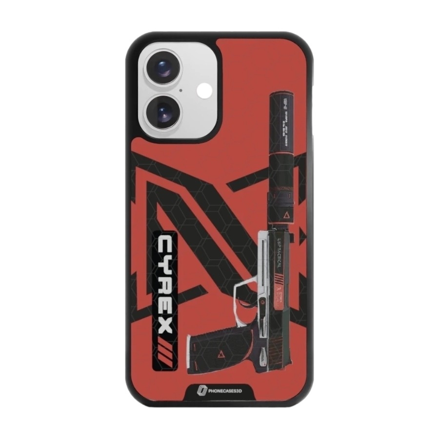 Phonecases3D iPhone 16 Urban Pixel 3D mobilcover, sort billede 1