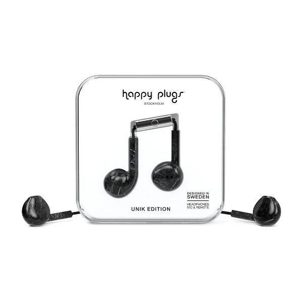 HAPPY PLUGS EARBUD PLUS BLACK MARBLE POWER Bedrift