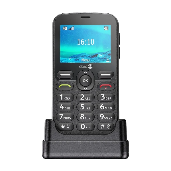 Doro 1881 4G mobiltelefon, svart
