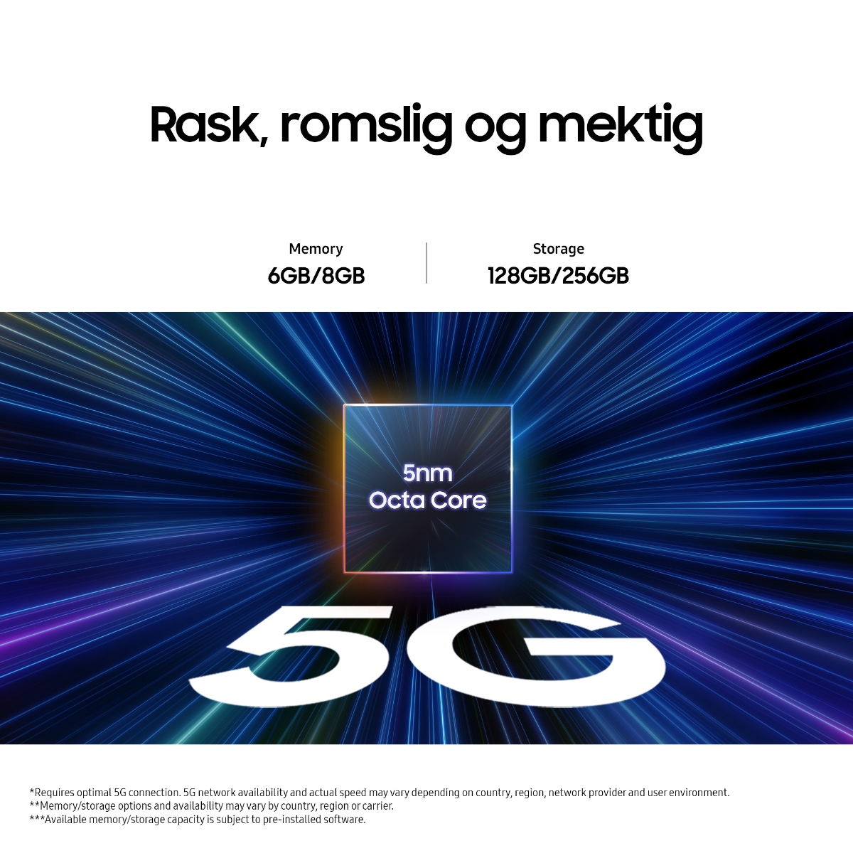 Samsung Galaxy A25 5G 128 GB Smarttelefon, Blå - Power.no