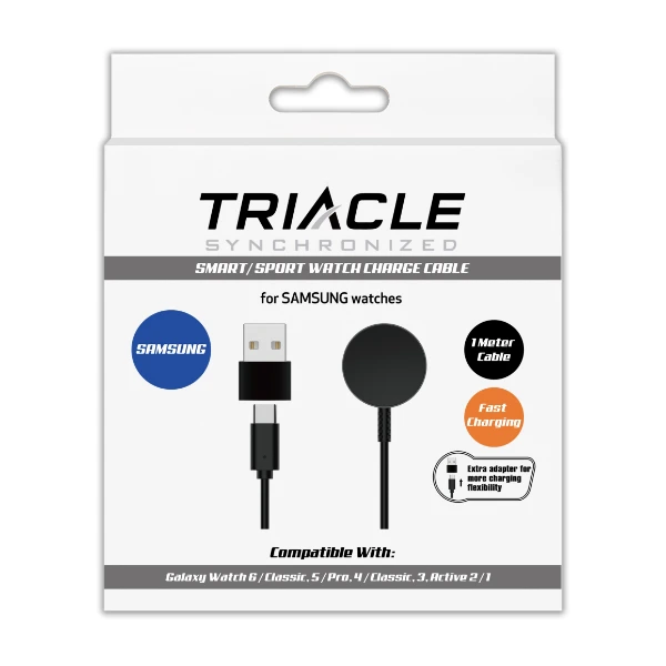 Triacle trådløs lader Samsung Galaxy Watch6/6 Classic/5/5 Pro/4/4