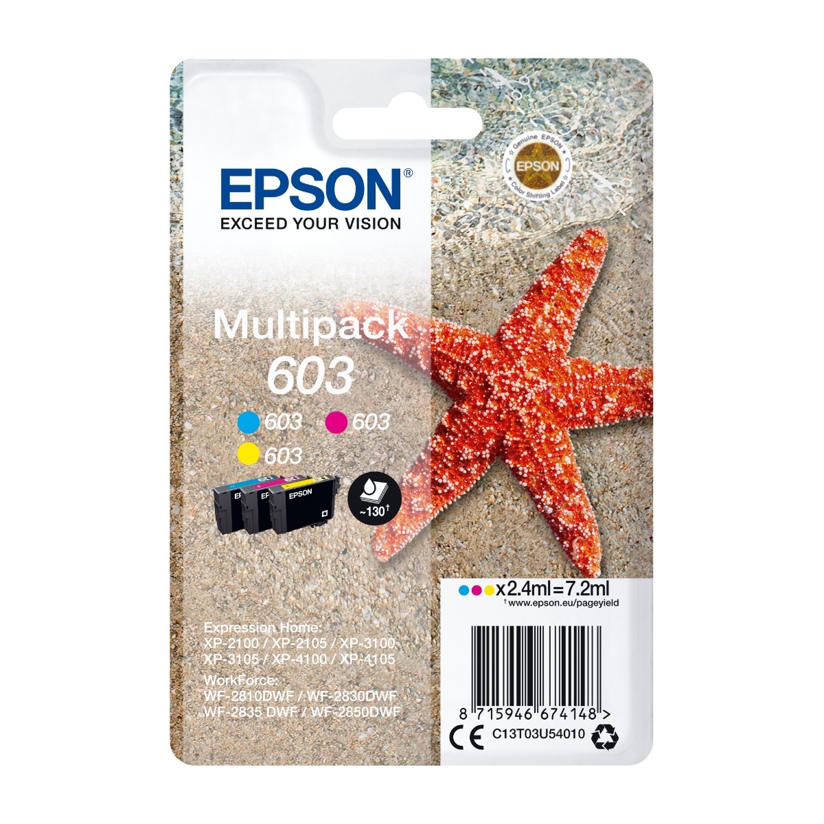 Epson C13T03U54010 multipack bläckpatron