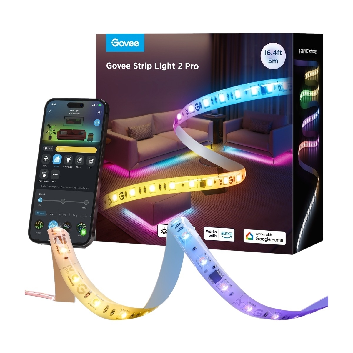 Govee 2 Pro smart LED-lysstripe 5 m