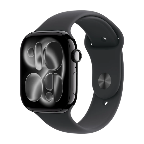 Apple Watch Series 11 GPS 46 mm gagatsvart aluminum, svart sportband - S/M