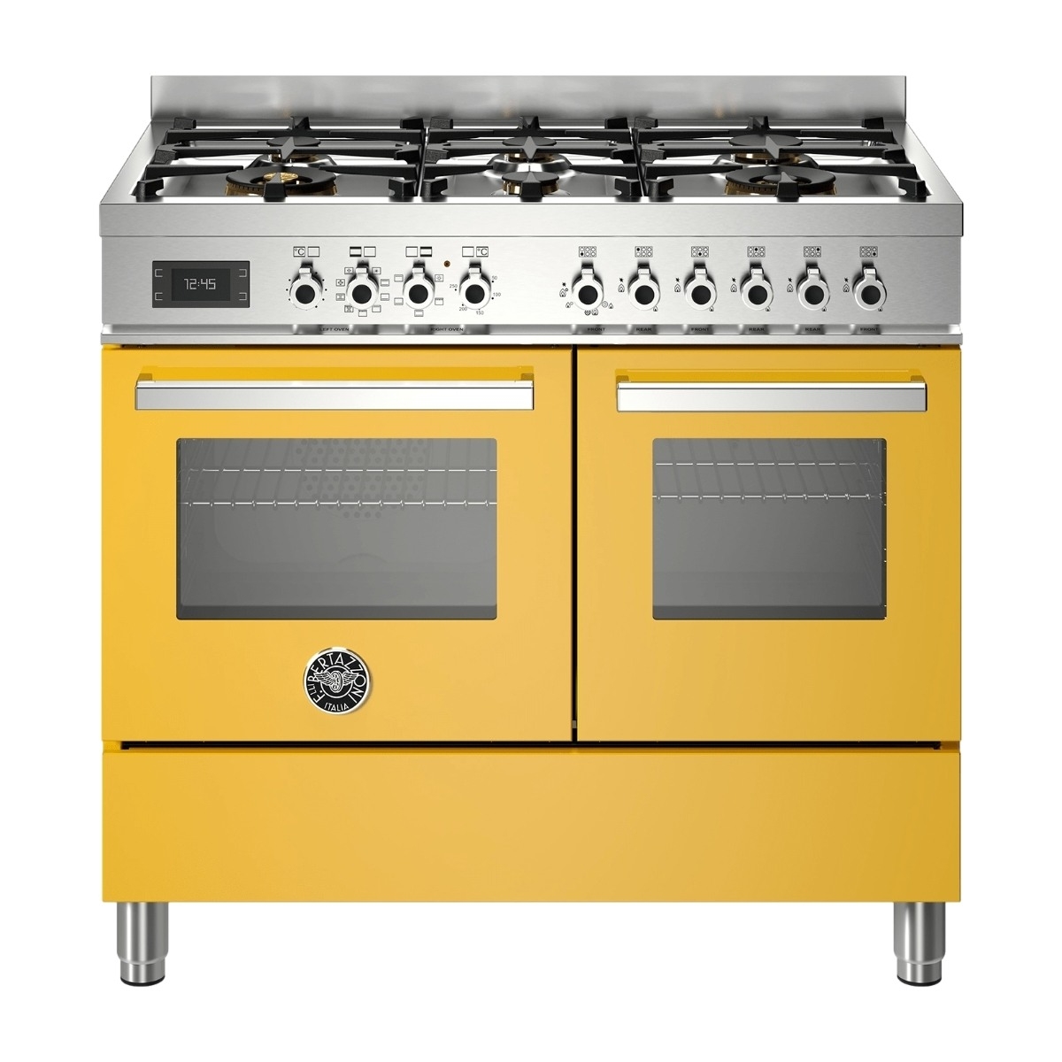 Bertazzoni Professional Series PRO106L2EGIT gaskomfur, gul