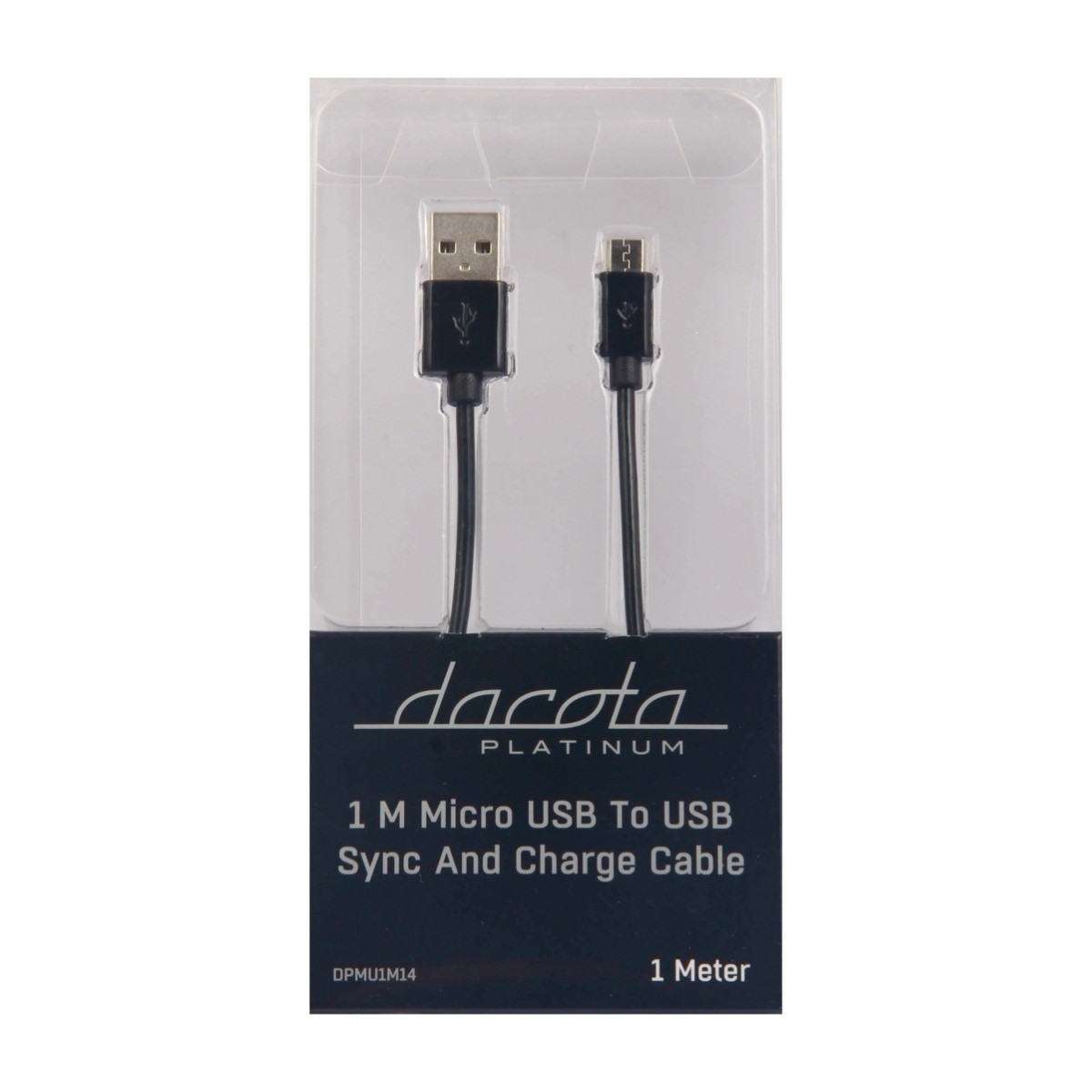 DACOTA P. MICRO USB CABLE 1M BK Power.no DACOTA PLATINUM USB MIKROFON Power.no