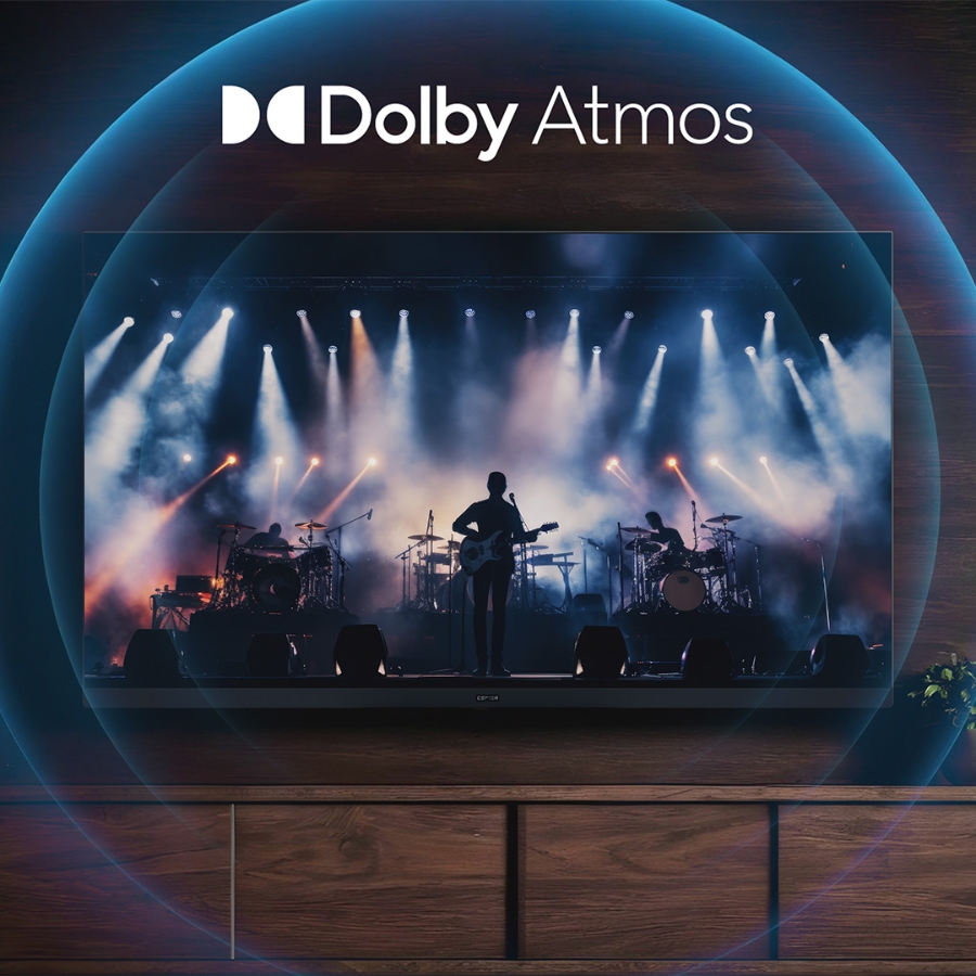 Dolby Atmos creating a surround effect sound