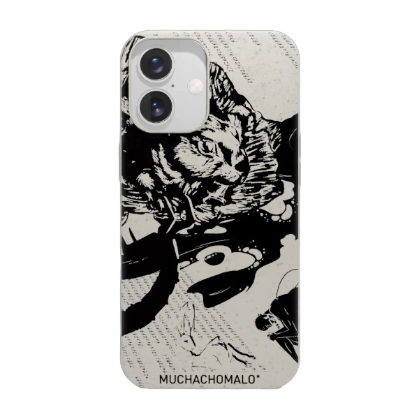 Phonecases3D iPhone 16 Muchacho Malo kompostoituva suojakuori, valkoinen