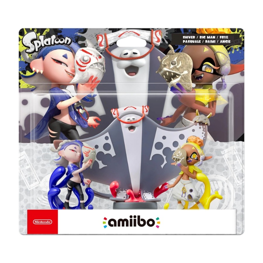 Amiibo Deep Cut Set Shiver, Frye & Big Man (Splatoon collection)