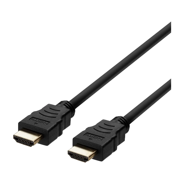 Deltaco HU-20-R HDMI-kaapeli, 2 m, musta
