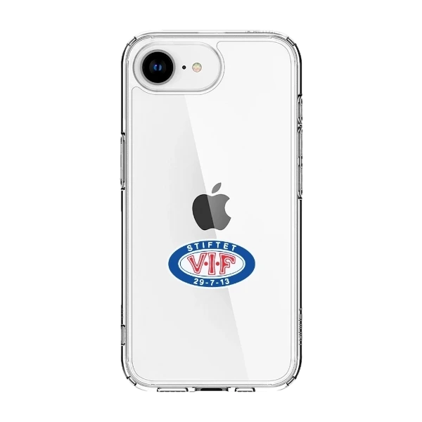 Phonecases3D iPhone 17e/16e VIF Clear case -suojakuori, valkoinen
