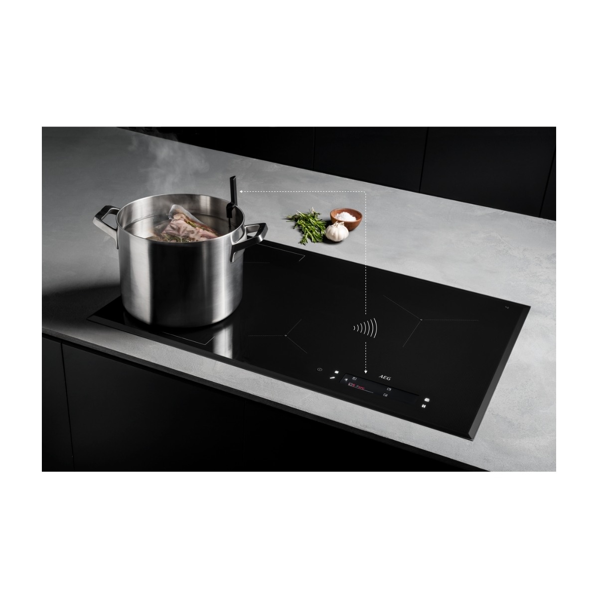 AEG IAE64881FB INDUKTIONSKOGEPLADE billede 4