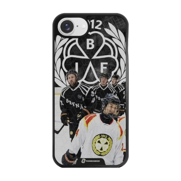 Phonecases3D iPhone 17e/16e Brynäs IF -3D suojakuori, musta