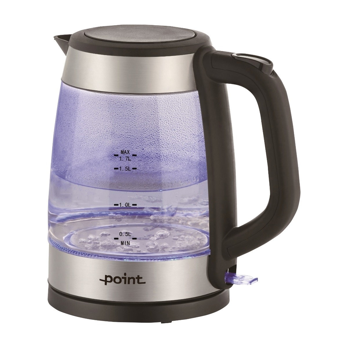 Point POKE17G0GLASS 1,7 L elkedel billede 1