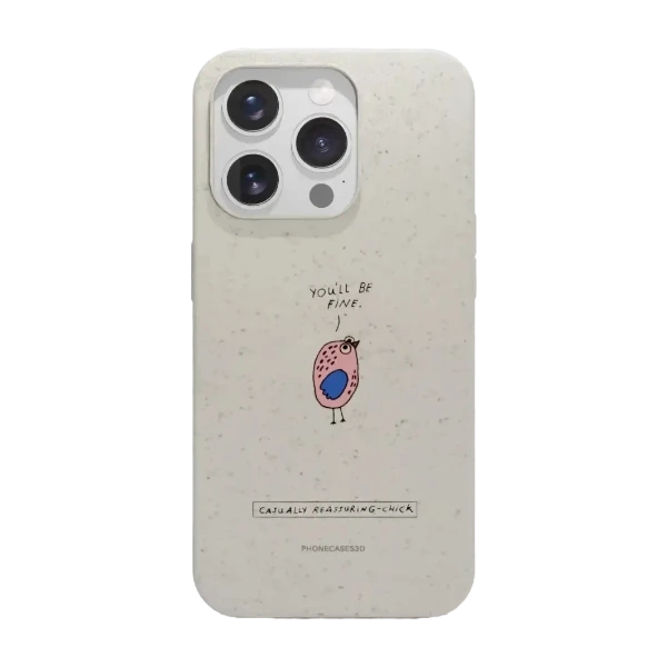 Phonecases3D iPhone 15 Pro Maja Säfström kompostoituva suojakuori, valkoinen