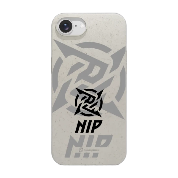 Phonecases3D iPhone 17e/16e Ninjas in Pyjamas kompostoituva suojakuori, valkoinen
