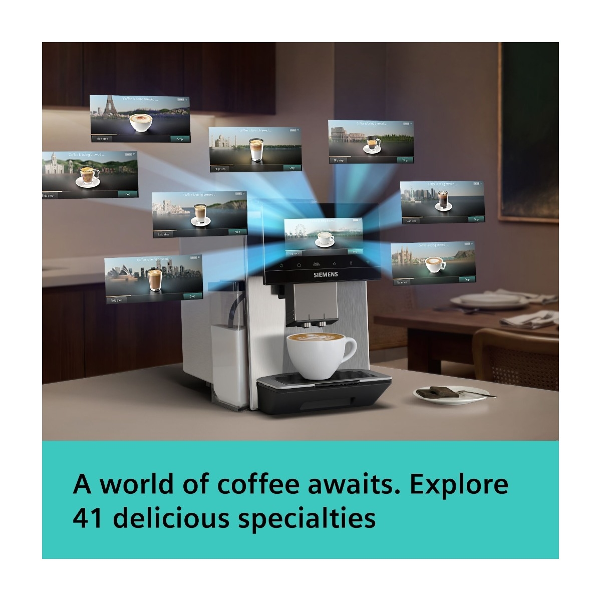 Siemens EQ900 iAroma TQ923E83 kaffemaskine billede 9