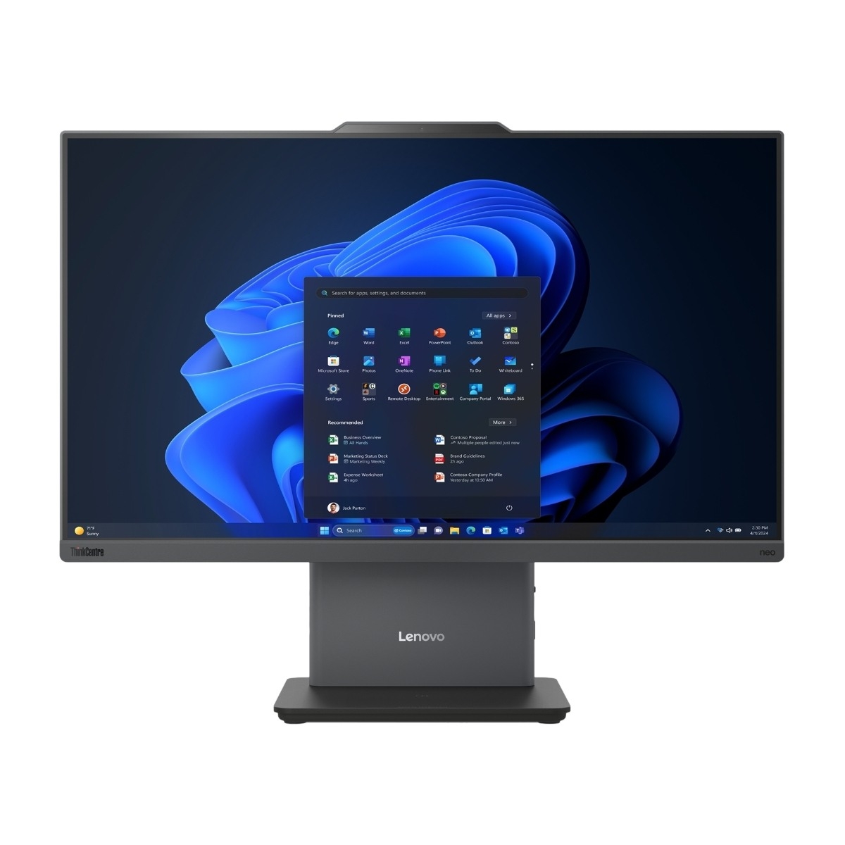Lenovo ThinkCentre neo 50a 24 Gen 5 12SD00B5MX Alt-i-ett-PC
