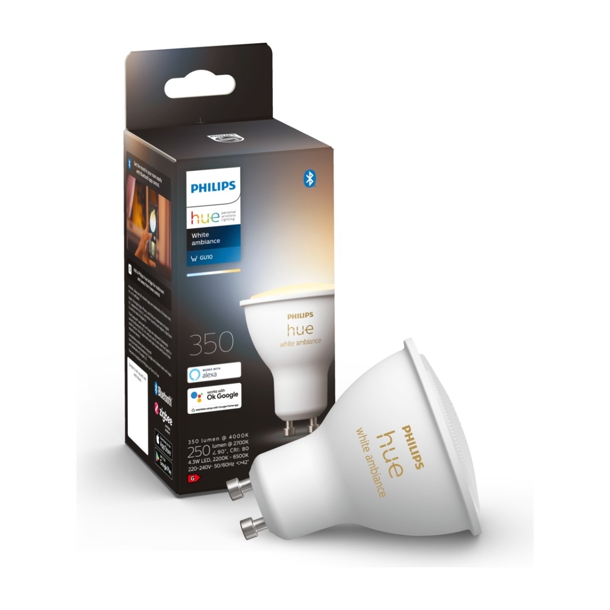 Hue GU10 2200-6500K 5W - White ambiance