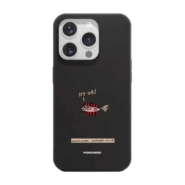 Phonecases3D iPhone 15 Pro Maja Säfström kompostoituva suojakuori, musta