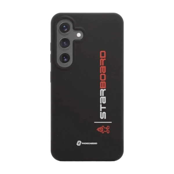 Phonecases3D Samsung Galaxy S25 Starboard kompostoituva suojakuori, musta