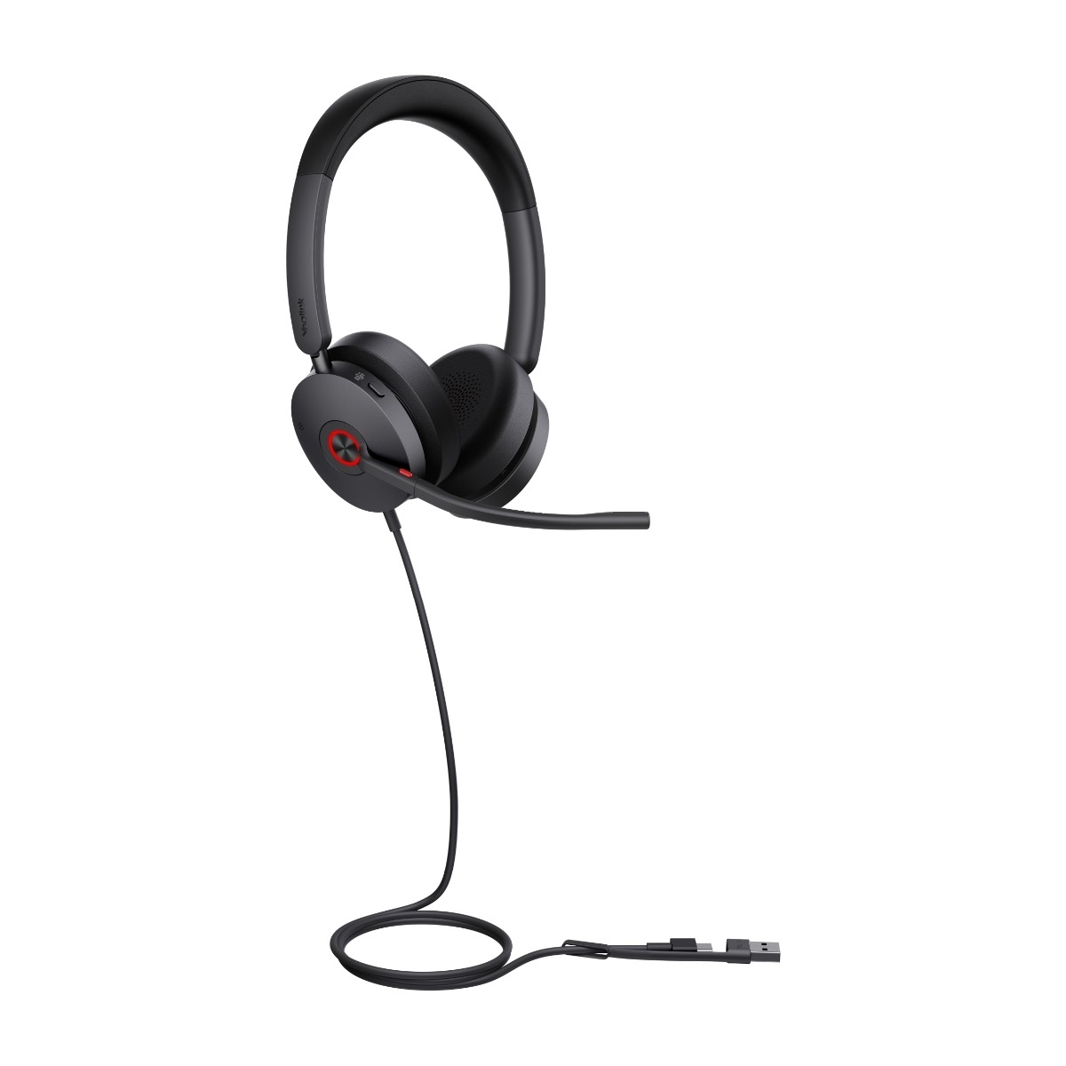 Yealink UH48 Dobbel Teams Headset, svart
