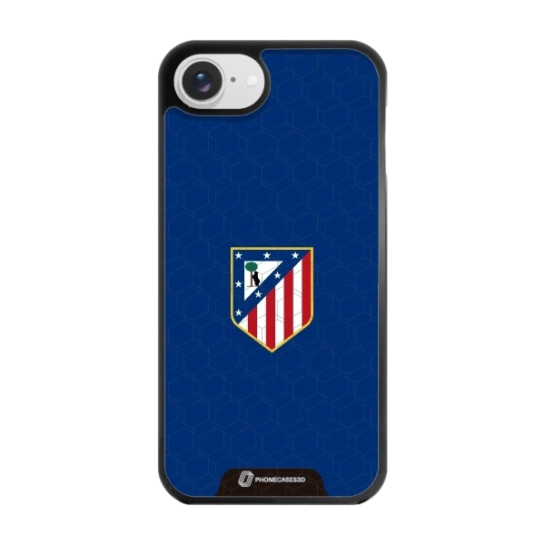Phonecases3D iPhone 17e/16e Atlético de Madrid -3D suojakuori, musta