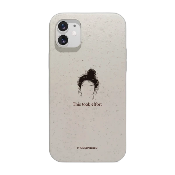Phonecases3D iPhone 11 Marit Bakkli kompostoituva suojakuori, valkoinen