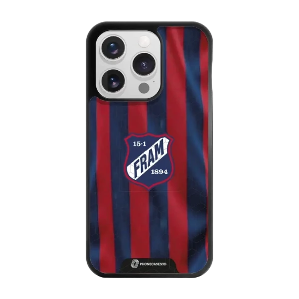 Phonecases3D iPhone 15 Pro IF Fram Larvik -3D suojakuori, musta