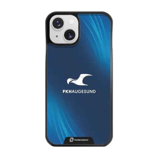 Phonecases3D iPhone 15 FK Haugesund -3D suojakuori, musta